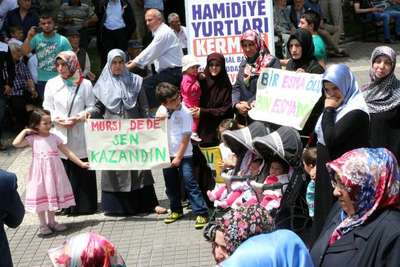 Kahramanmaraş'ta Mursi'nin idam kararına tepki