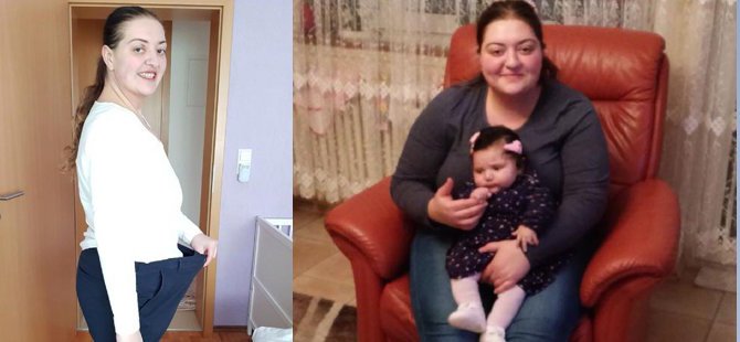 Gurbetçi anne kızı için 55 kilo verdi
