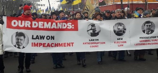 Saakaşvili taraftarlarından miting