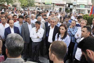 Şanlıurfa'da HDP'lilerden saldırılara kınama