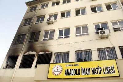 Suruç’ta İmam Hatip Lisesi'nde müdür odası kundaklandı
