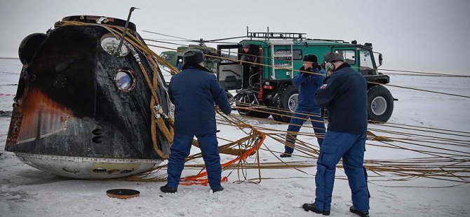 Soyuz kapsülü Dünya'ya döndü