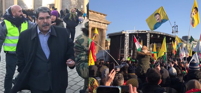 Salih Müslim Berlin'de PKK mitingine katıldı