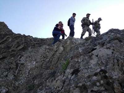 Dağda mahsur kalan 2 çocuğu Jandarma ve AFAD kurtardı