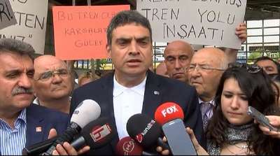 CHP'lilerden "Trenimi istiyorum" eylemi