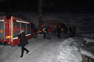 Çaykara'da HES inşaatına çığ düştü: 1 ölü, 4 kişi kar altında - FOTOĞRAF