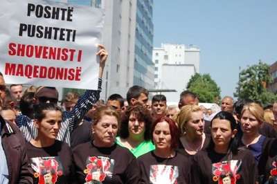 Kosova’da Başbakanlık önünde protesto