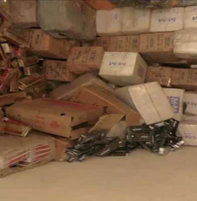Uşak'ta 42 bin paket gümrük kaçağı sigara ele geçirildi