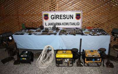 Giresun’da kaçak silah imalathanesi : 4 gözaltı