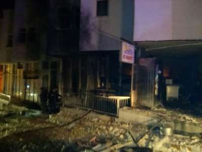 Kalorifer kazanı bomba gibi patladı