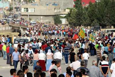 Rojava'da öldürülen kadın PKK'lı, Nusaybin'de toprağa verildi