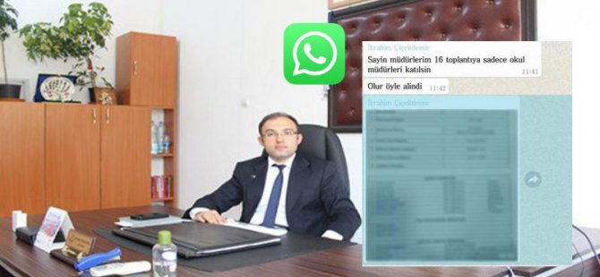 Milli Eğitim Müdürü yanlışlıkla 'torpil' listesini paylaştı