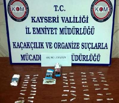 Kayseri’de uyuşturucuya iki tutuklama