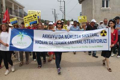 Silifke'de termik santral ve çimento fabrikası eylemi