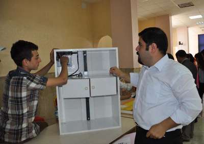 İslahiye'de öğrencilerden bilim fuarı