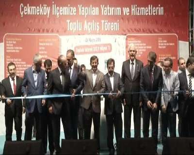 Başbakan Davutoğlu, Çekmeköy'deki toplu açılış töreninde konuştu