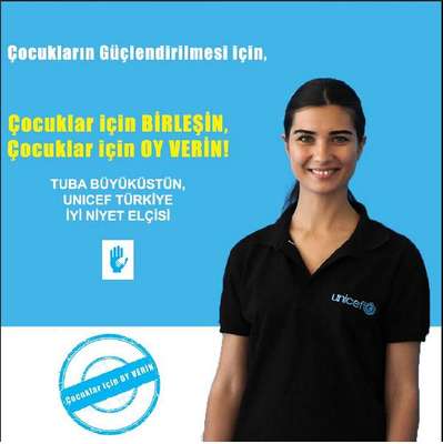 UNICEF'ten çocuklar için partilere Tuba Büyüküstün'lü çağrı