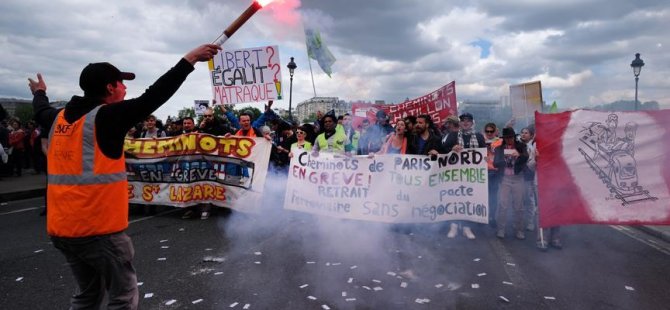 Paris'te olaylı 1 Mayıs: 200 gözaltı
