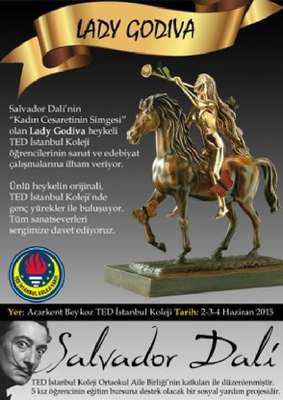 Dali'nin Lady Godiva'sı TED Koleji'nde sergilenecek