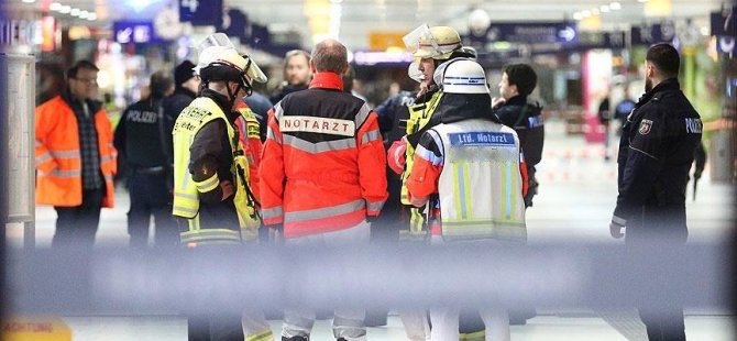 Frankfurt'ta tren istasyonunda bomba alarmı