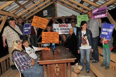 Arhavi’de Kavak HES'e gece çalışma iznine gece protestosu