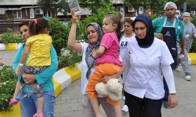 Denizli Devlet Hastanesi'nde yangın paniği