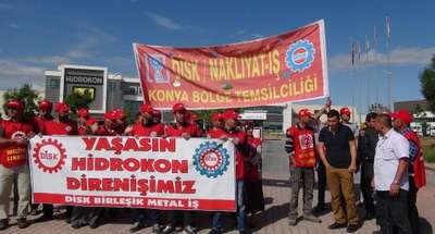 Sendikaya üye oldukları iddiasıyla işten çıkarılan işçiler, çadır kurarak eylem başlattı