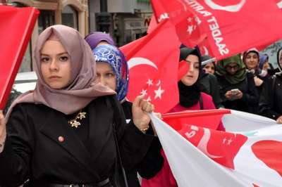 Bartın'da, 'Milli İttifak sevgi' yürüyüşü