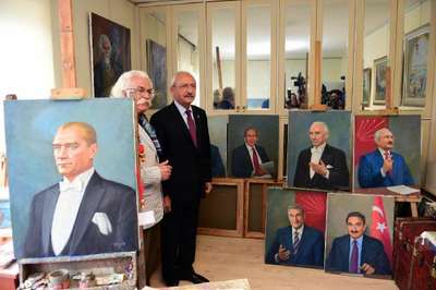 Kılıçdaroğlu'ndan Ressam Yaşar Çallı'nın atölyesini ziyaret