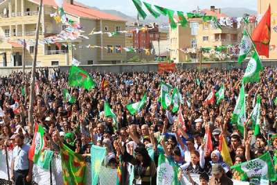 DBP, Yüksekova'da miting yaptı