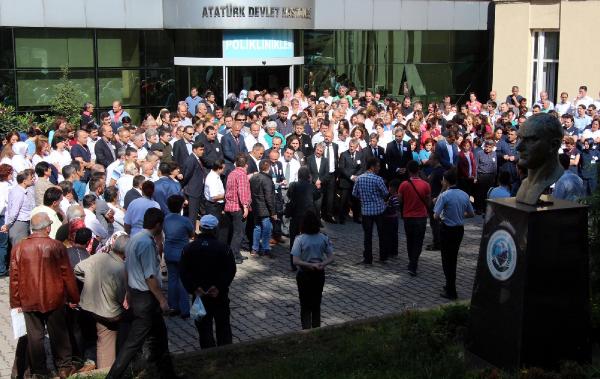 Zonguldak ve Karabük'te sağlık çalışanlarından protesto