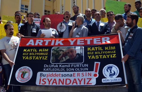 Erzurum ve Ağrı'da Dr. Furtun'un öldürülmesine tepki