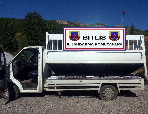 Bitlis'te 25 bin 500 paket sigara ele geçirildi