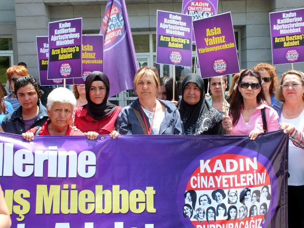 Arzu Boztaş davasına kadınlar sahip çıktı