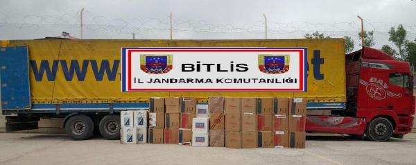 Bitlis'te 116 bin 500 paket kaçak sigara ele geçirildi
