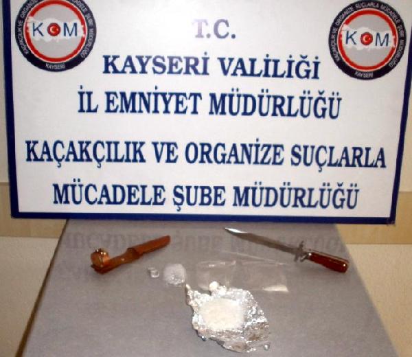 Kayseri’de uyuşturucuya 8 tutuklama