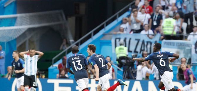 Fransa çeyrek finalde