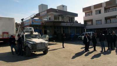 Cizre'de baz istasyonuna atılan roket mermisi işyerine isabet etti