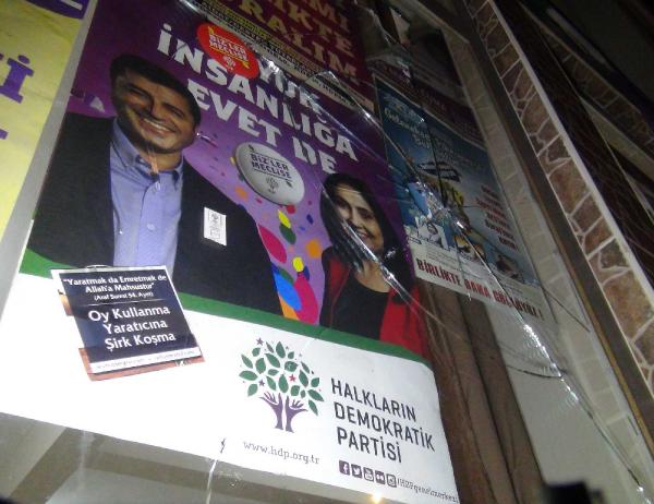 HDP'nin Seçim Bürosu taşlı saldırıya uğradı