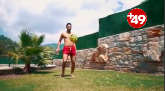 Hakan Çalhanoğlu'ndan tatil klibi