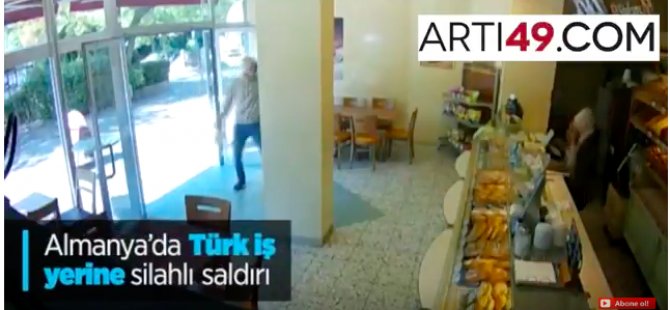 Türk iş yerini kurşunlayan yakalandı