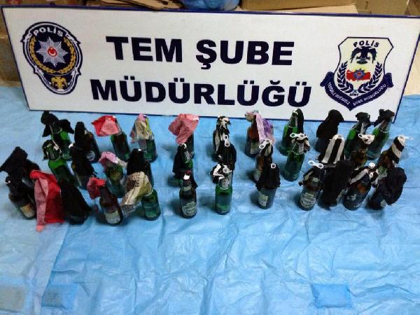 Siirt'te hayvan pazarında kullanılmaya hazır 30 molotof  bulundu