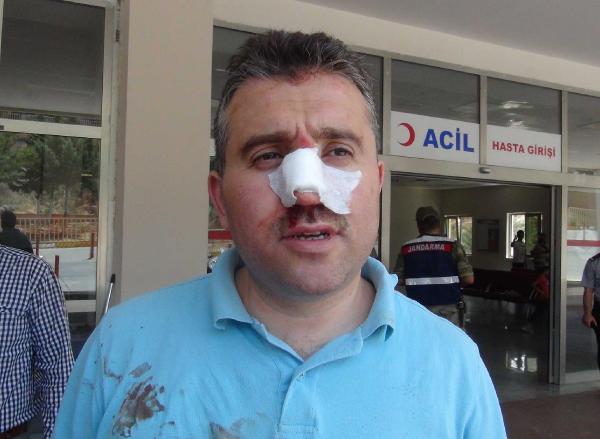 Sandık başkanı dövüldü