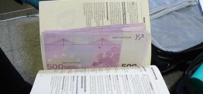 Kitap arasında 60 bin avro