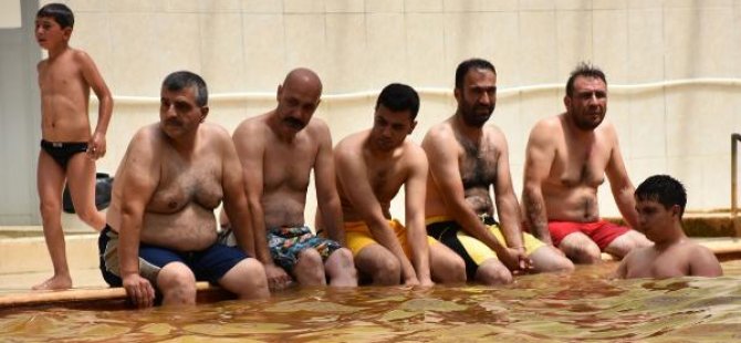 Gurbetçiler kaplıcalara akın etti