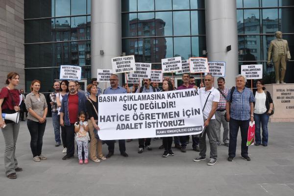 Emniyet Müdürlüğü önünde oturma eylemi yapan 6 kişinin yargılanmasına başlanıldı
