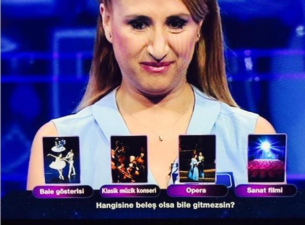 Televizyondaki 'bale' sorusuna tepki