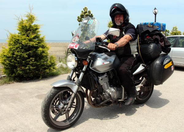 68 yaşında motosikletle Almanya turu yaptı