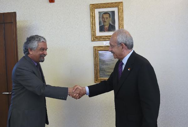 Kılıçdaroğlu, BM Temsilcisi Malhotra ile görüştü