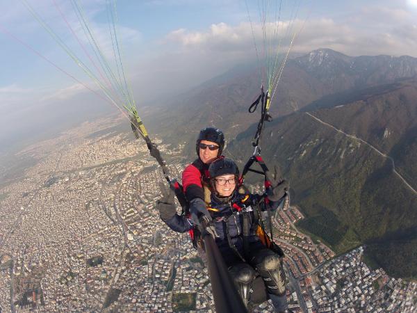 Bursa'da yamaç paraşütü 'selfie’si